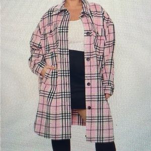 1X Fashion Nova Plaid Jacket